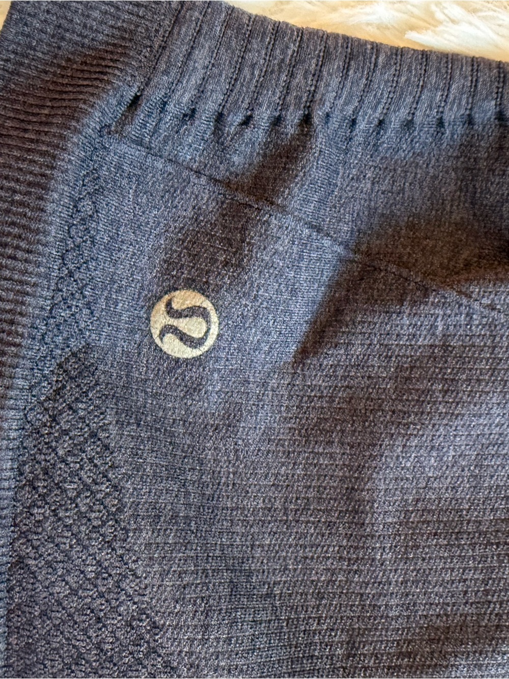 lululemon athletica High-Waist Dark Gray Seamless Bike Shorts - Picture 4 of 5